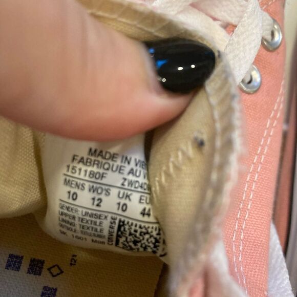 Converse Chuck Taylor Low-top All Star Unisex Pink/salmon Sneakers - Picture 6 of 8